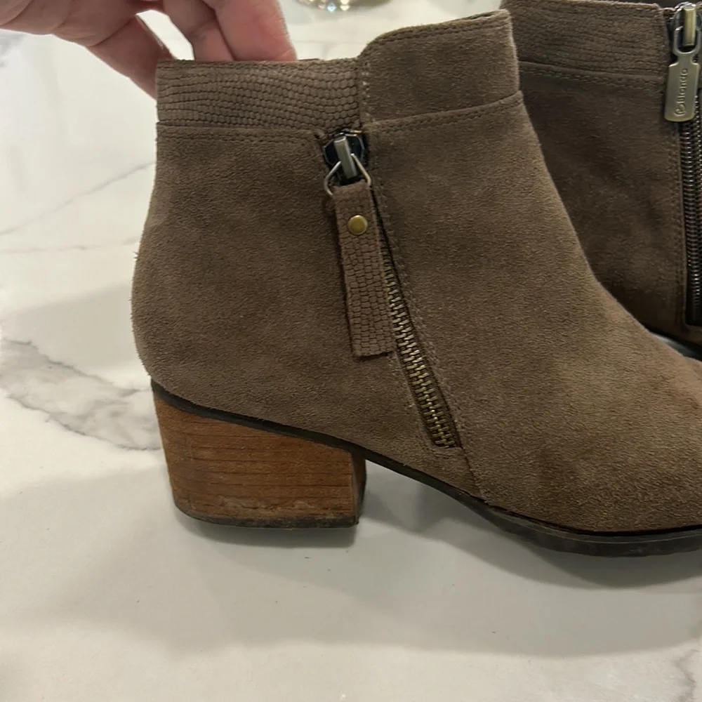 Blondo Isaac Water Proof Dark Taupe Ankle Boots Sizec‎ 71/2 M